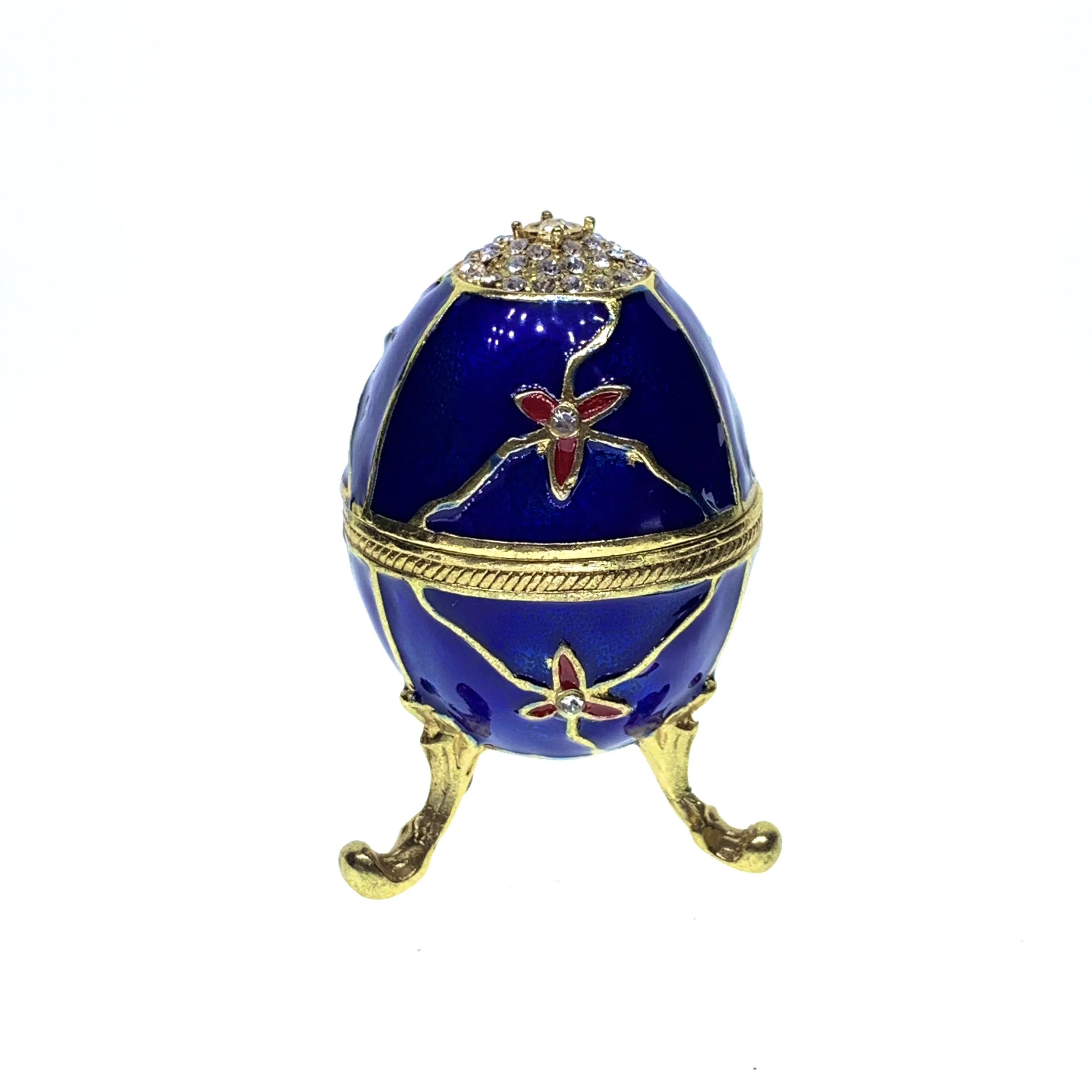 Qifu металлическая шкатулка для украшений по низкой цене, яйцо faberge для украшения дома (QF4185)