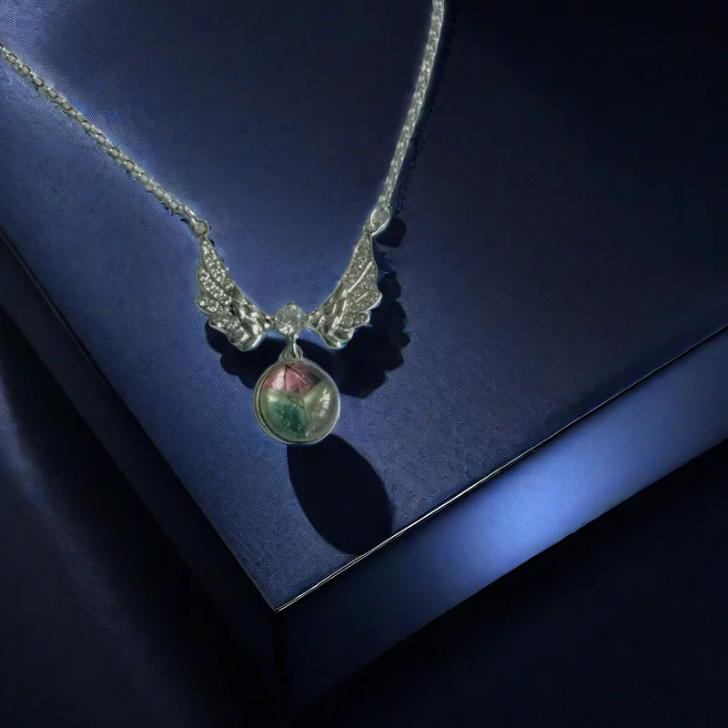 925 Серебряное натуральное турмалиновое трехцветное лоскутное ожерелье с позолоченным муассанитом цепочка унисекс модная Свадебная вечеринка подарок