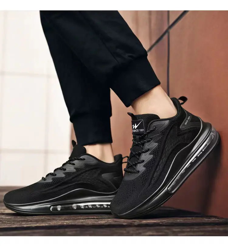 2024 Outdoor Gym Sport soft cushion men shoes trend breathable soft sole men blue casual sports shoes