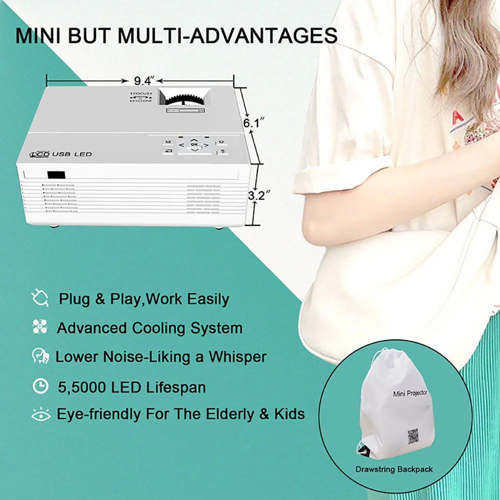 Kids Smart Sketcher Projector 1080P LCD Portable Projector 4K Other Presentation Equipment & Accessories