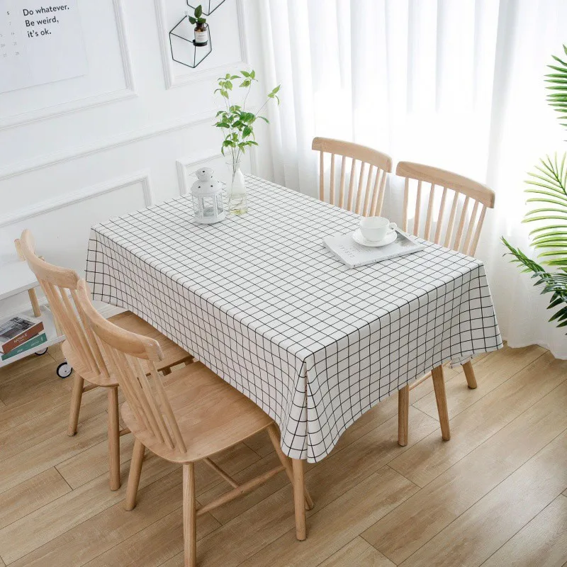 OEM 50x75cm Plaid Table Cloth For Coffee Table Throw For Home Square Tablecover Plaid Tablecloth Tablecover
