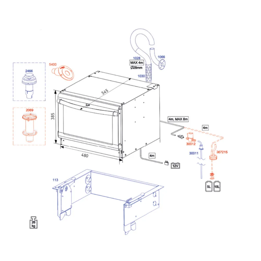 Фабричное производство корпус из нержавеющей стали фургон морская плита дизельная печь