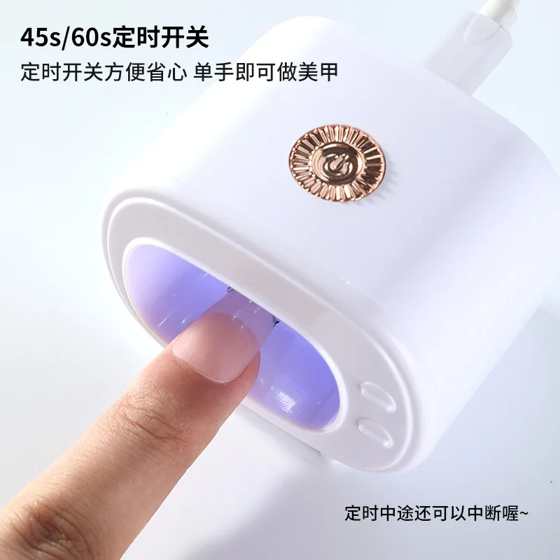 3W Mini finger size USB Connect UV Gel Polish Vanish Fast Curing  Nail Art Tool DIY Salon Manicure