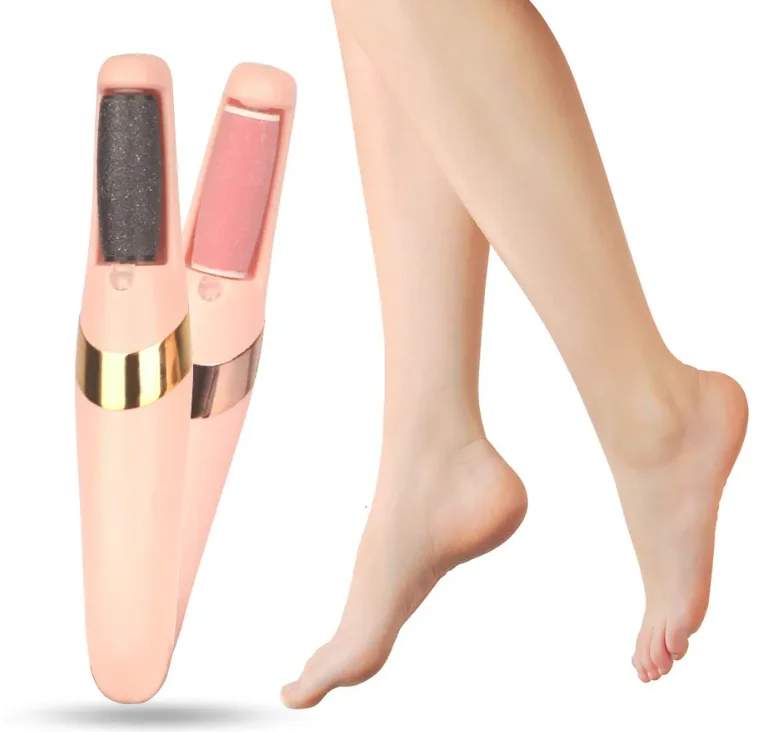 Rechargeable Foot File Callus Remover Pedicure Machine Pink Electric Foot Callus Electric Feet Callus Remover With LED Light