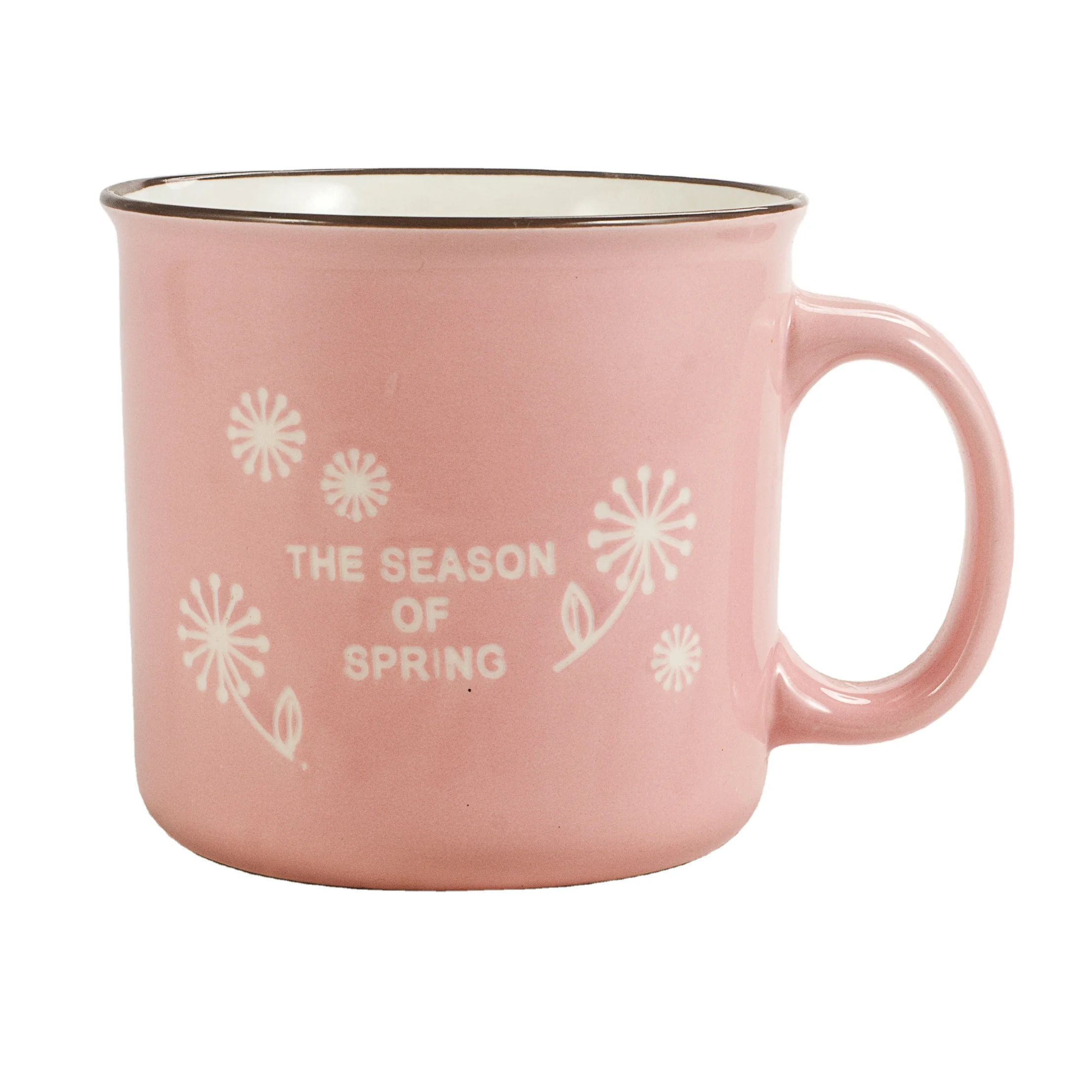 Funny Gift Custom logo tea milk  large campfire ceramic coffee mugs