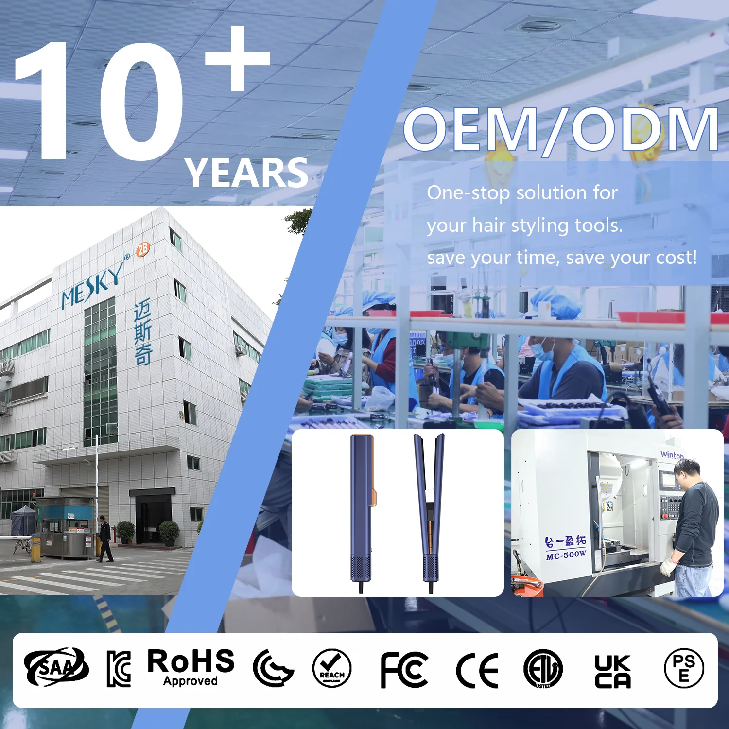 Multifunctional Professional Titanium 500F Wholesale Private Label Customized Hair Straightener Titanium Flat Irons