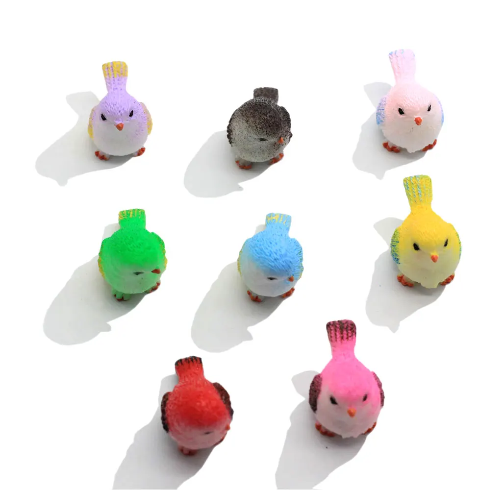 Miniature Resin Crafts Fly Bird Sparrow Bird Egg Nest Small Statue Figurine Ornament For Doll house Decor