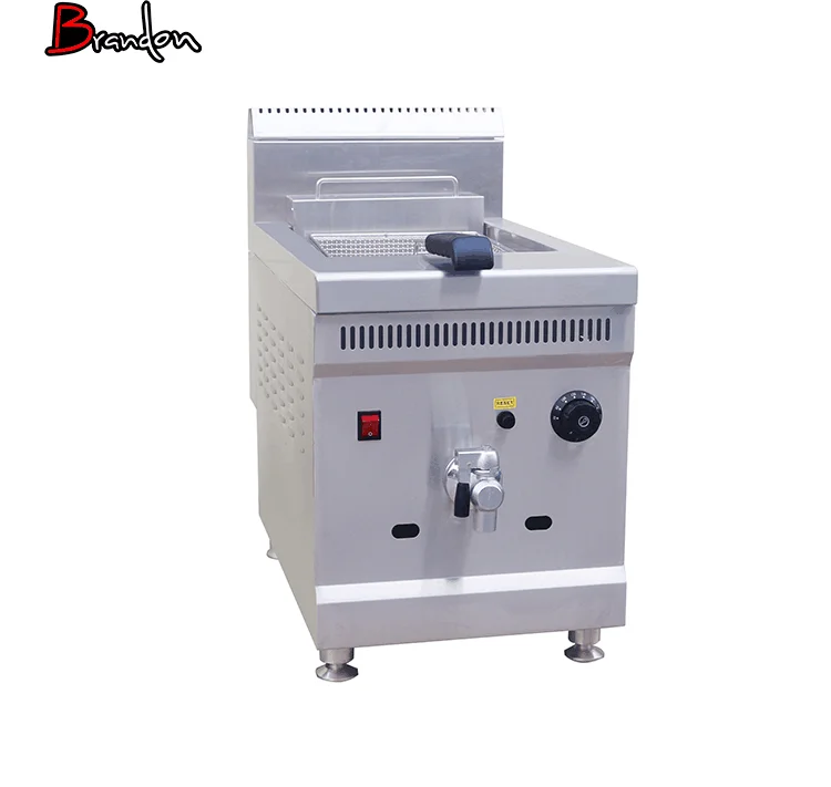 Кухонное оборудование, лучшая газовая фритюрница с одним резервуаром сжиженного нефтяного газа