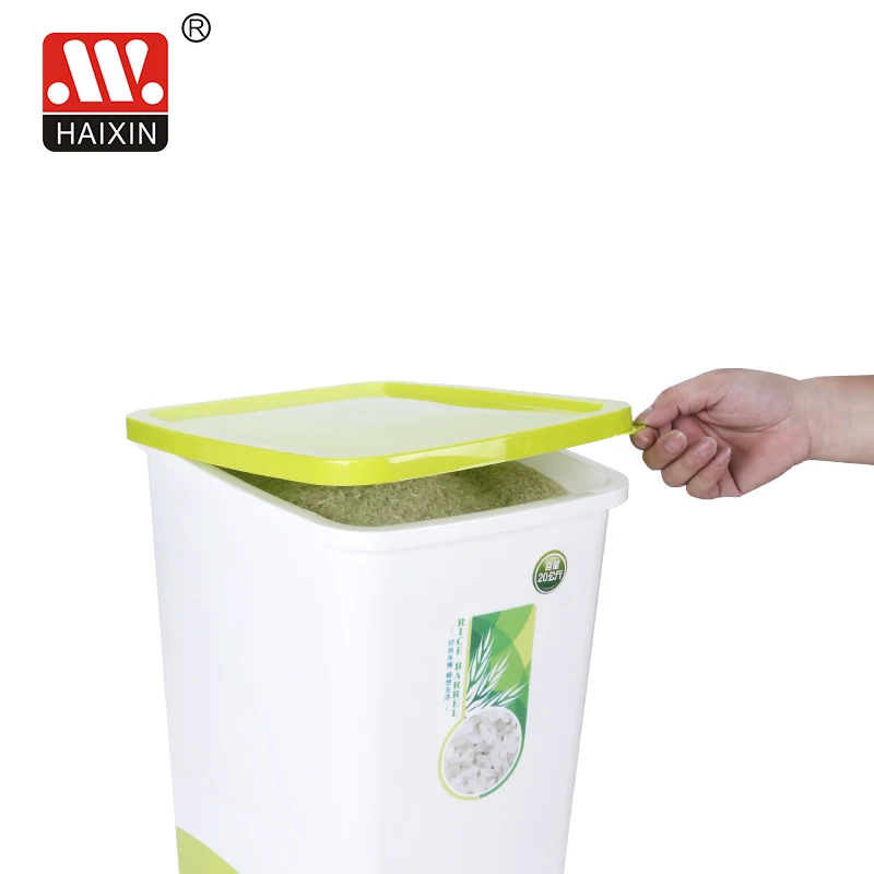 HAIXING 24L Home Large Plastic Dry Plastic Rice Storage Container Box