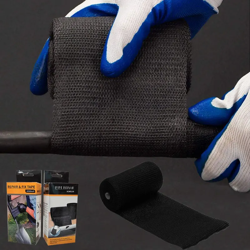 ANTI High Temperature Resistance Water Pipe Fiber Glass Sealer Repair Tape Wrap Multifunctional Easy Fix Bandage for Pipe Repair