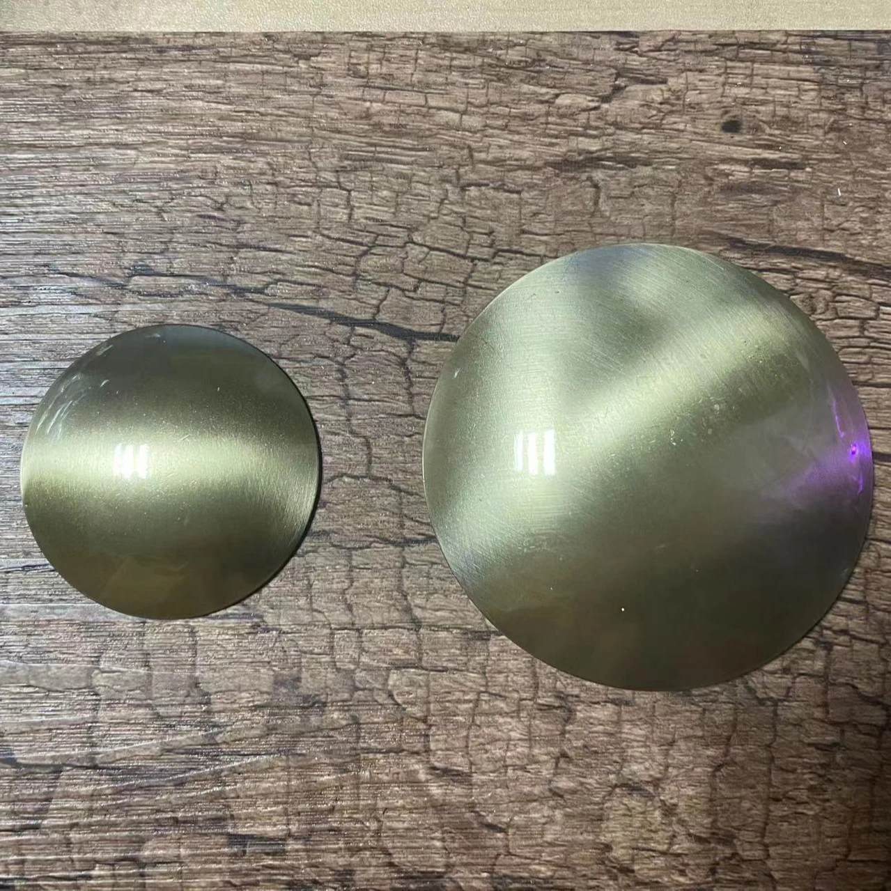 Большие латунные круглые контейнеры размером 2, 2,5, 3 дюйма