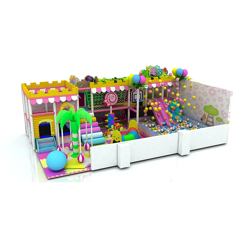 new deign Children Big Slide Sand Pool Ball Pit Soft Play Equipment Set Kids Small Indoor Playground for sell