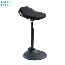65-84CM Ergonomic Standing Desk Height Adjustable Pneumatic Backless Seats Adjustable Office Wobble Stool Chair