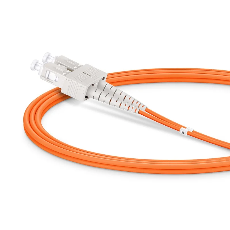 Fiber Optic Patch Cord SC UPC to SC UPC Duplex OM1 Multimode PVC (OFNR) 2.0mm Fiber Optic Patch Cable