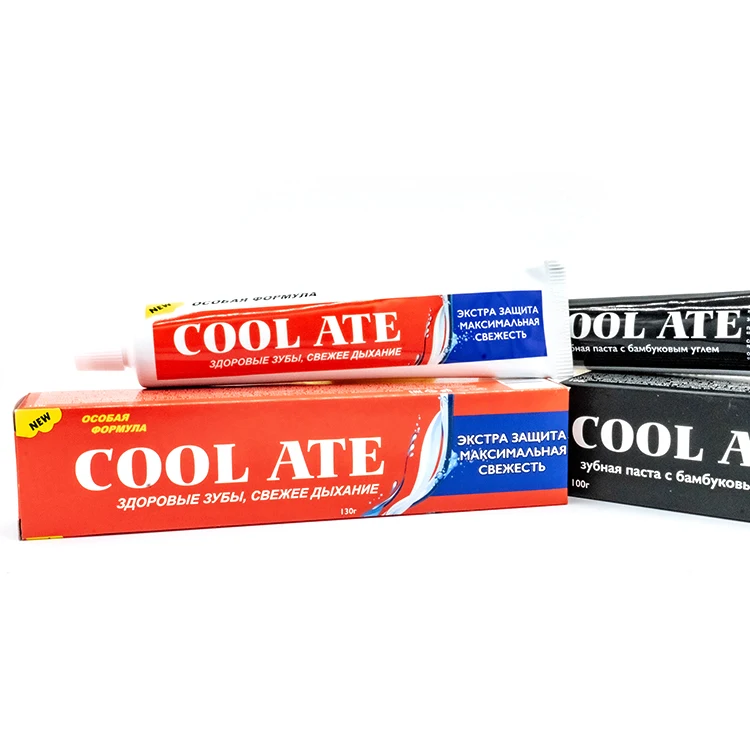 Russian Market Mint Flavor Bamboo Charcoal Toothpaste Professional Teeth whitening Toothpaste