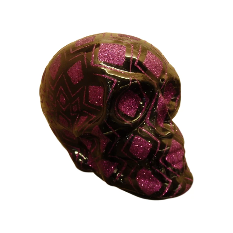 
2020 Western Halloween scary cranium decoration LED lighting realistic haunted house props 