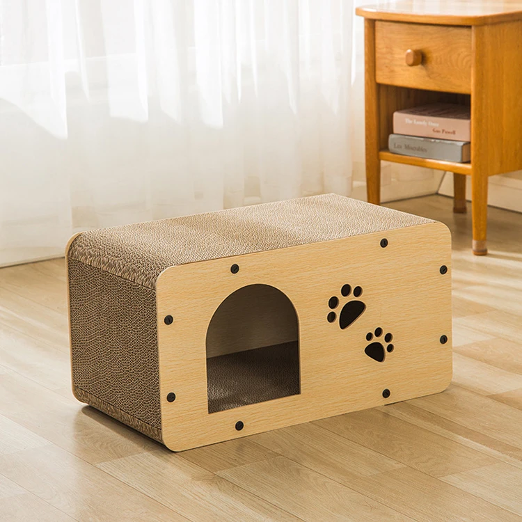 Wholesale Large Cat Scratching Pad Corrugated Cardboard Cat Scratching House