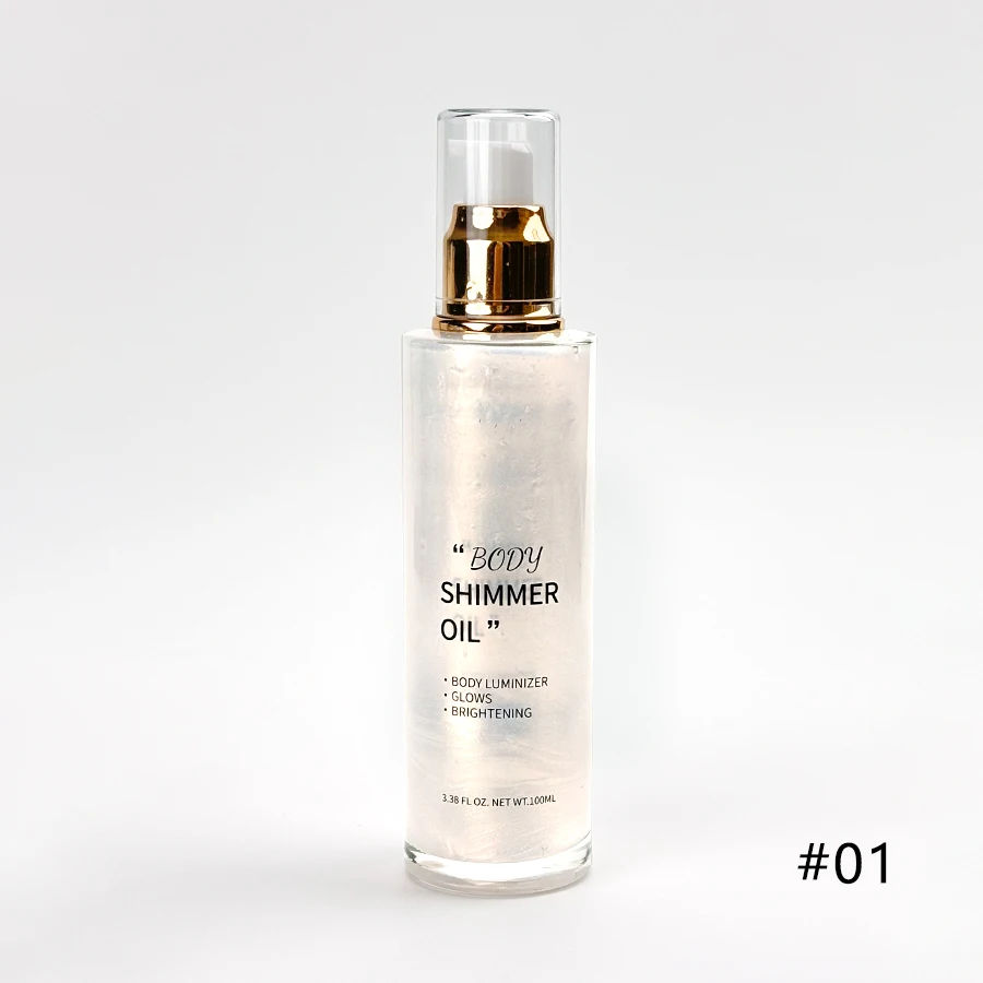 Hot selling Natural Organic Dry Body Shimmer Oil - Moisturizing Body Oil - Body Glitter all For dry oil glitter Make up Cosmetic