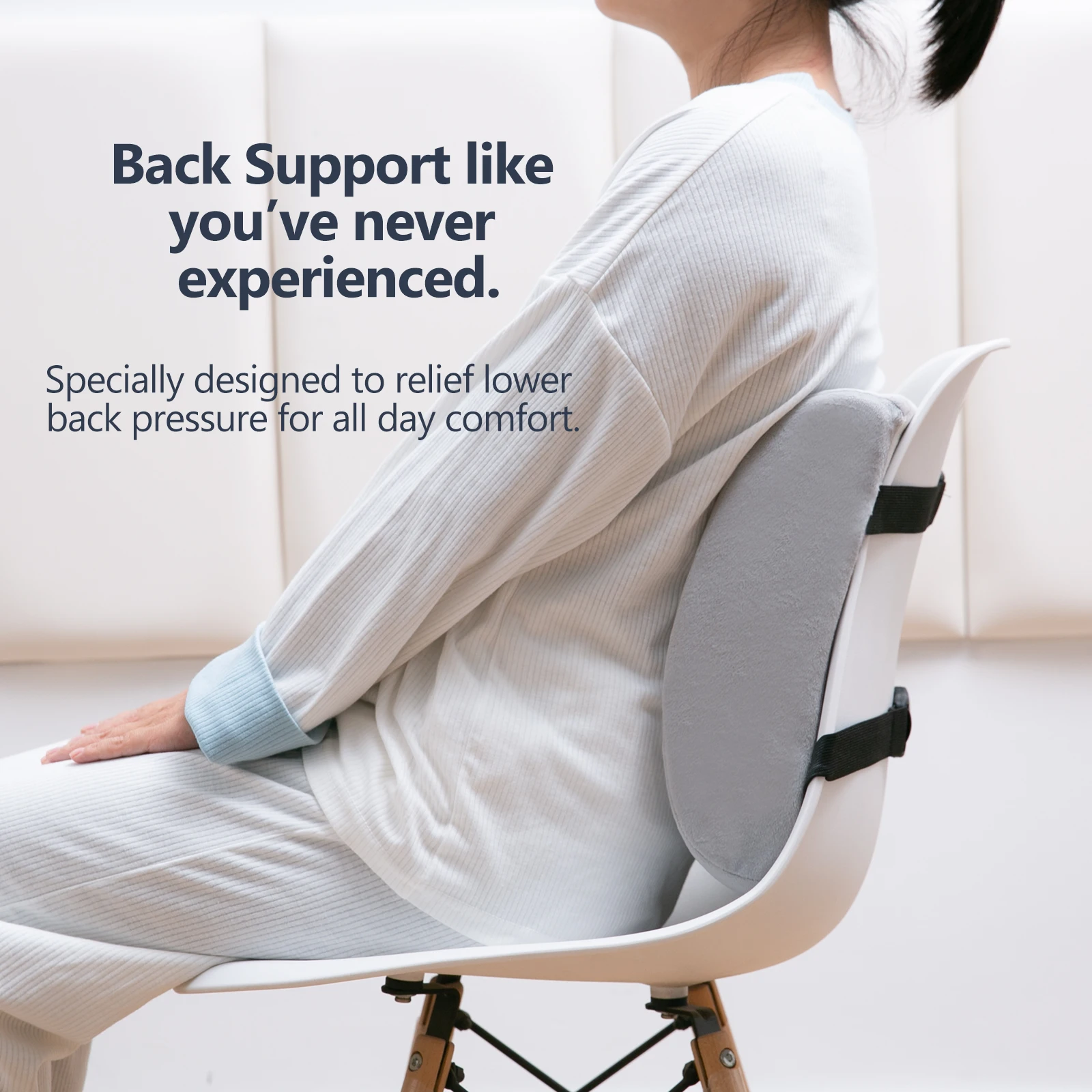Anyu OEKO-TEX Standard 100 Back Support for Office Chair Memory Foam Lumbar Pillow Perfect Cushion for Car Computer and Desk