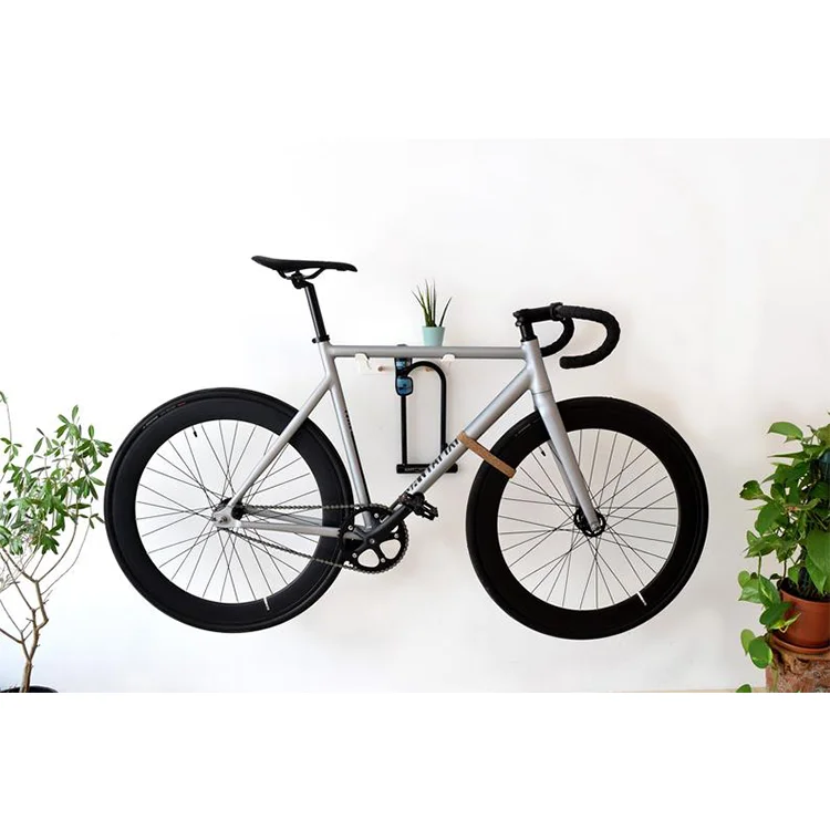 High Quality Metal Solid Wood Parking Display Storage Wall Mountain Bicycle Hanging Bike Rack