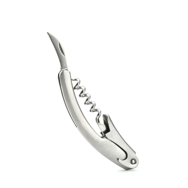 Prestige Waiters Personalized Stainless Steel Wine Bottle Openers Corkscrew Bottle Opener Foil Cutter Key for Waiters Bartender