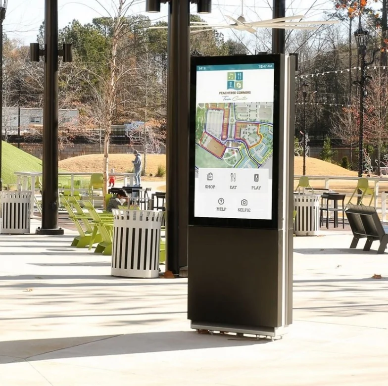 Outdoor Waterproof Digital Signage Board IP65 Rated LCD Advertising Display Player Kiosk Media Totem Floor Stand Screen