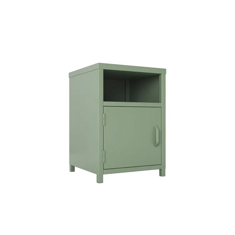 
Outstar manufacturer new model custom-color metal bedside table nightstand bedroom used steel storage cabinet with mesh door 