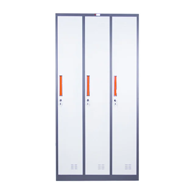 3 Door Metal Locker Office Storage Locker Steel Office Storge Locker with Lock