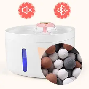 Petdom 2.6L Cat Auto Drinker Smart Water Dispenser Automatic Feeders & Water Stainless Steel Pet Water Fountain for Cats 0.5W