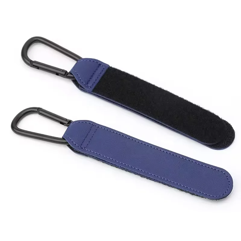 Outdoor Foldable Hanger Simple PU Leather Baby Bag Stroller Multipurpose Hook Shopping Trolley Bag Hook