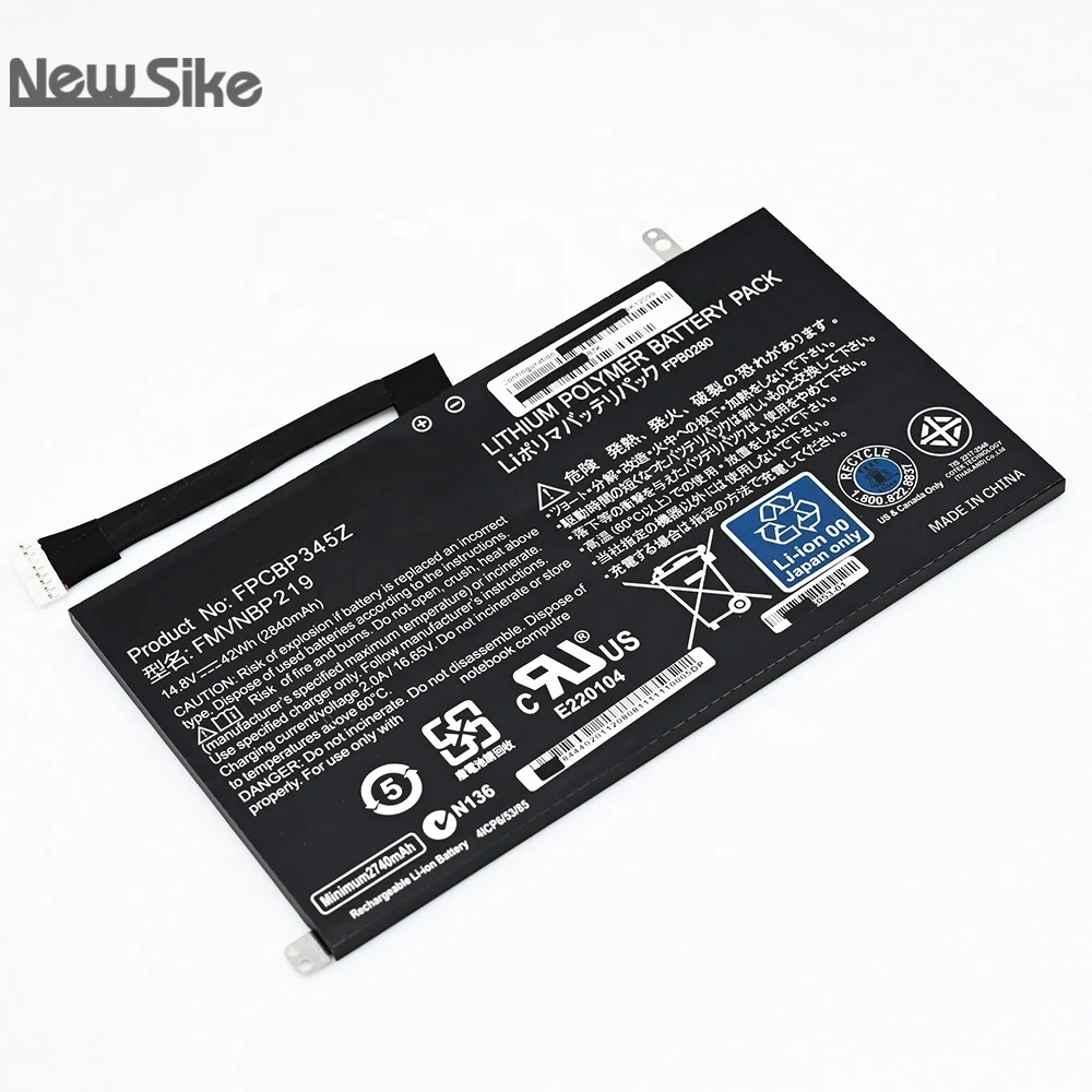 FPCBP345Z 42Wh laptop battery for Fujitsu Lifebook UH552 UH572 FPB0280 FMVNBP219 battery FPCBP345Z