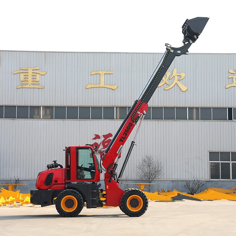 Factory price ce telescopic loader 1t 2t articulated telescopic mini loader