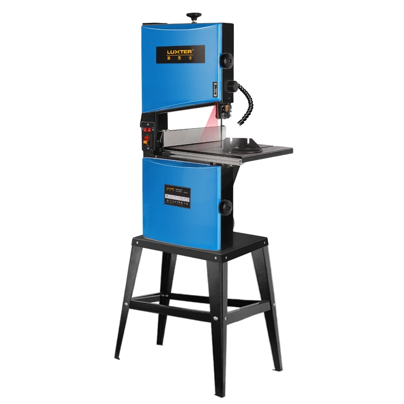 LUXTER 10  inch Bench Industrial Band Saw Machine Sawmill Low Noise Induction Motor log Wood Cutting Saw