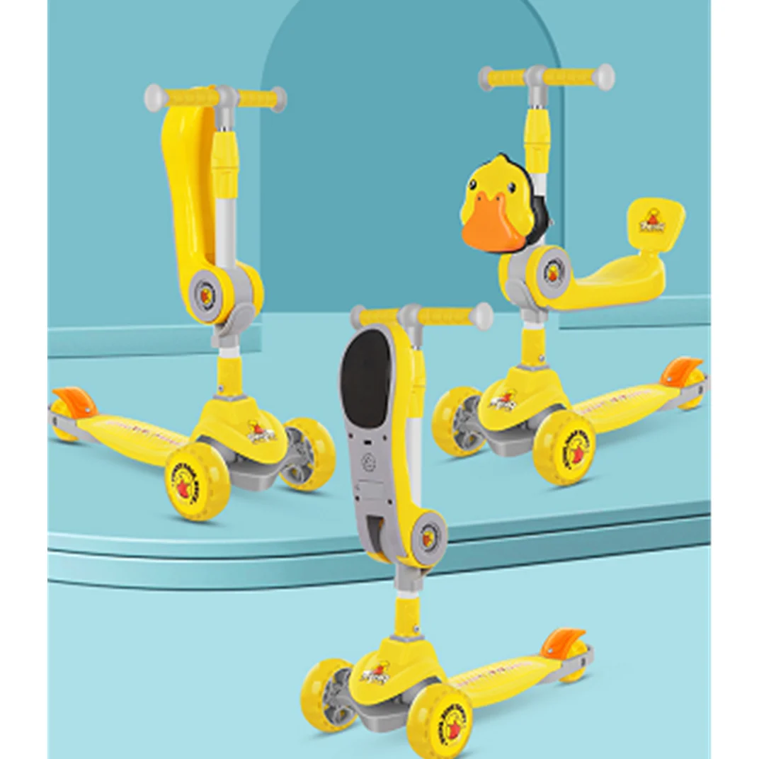 girls patinete infantil 3 wheel led light cheap kick scooter children / baby scooty scooter / kids scooters for age 9 years