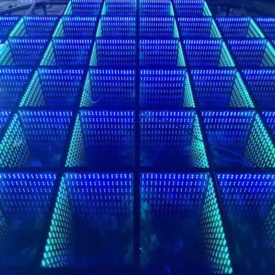  Высококачественный RGB зеркальный стеклянный СВЕТОДИОДНЫЙ танцпол кирпичные огни для дискотеки ночного