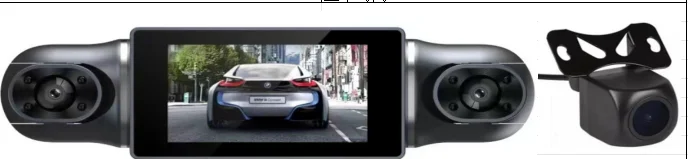 Factory direct four-recording 1080P Wifi front and back left and right four-recording driving recorder camera