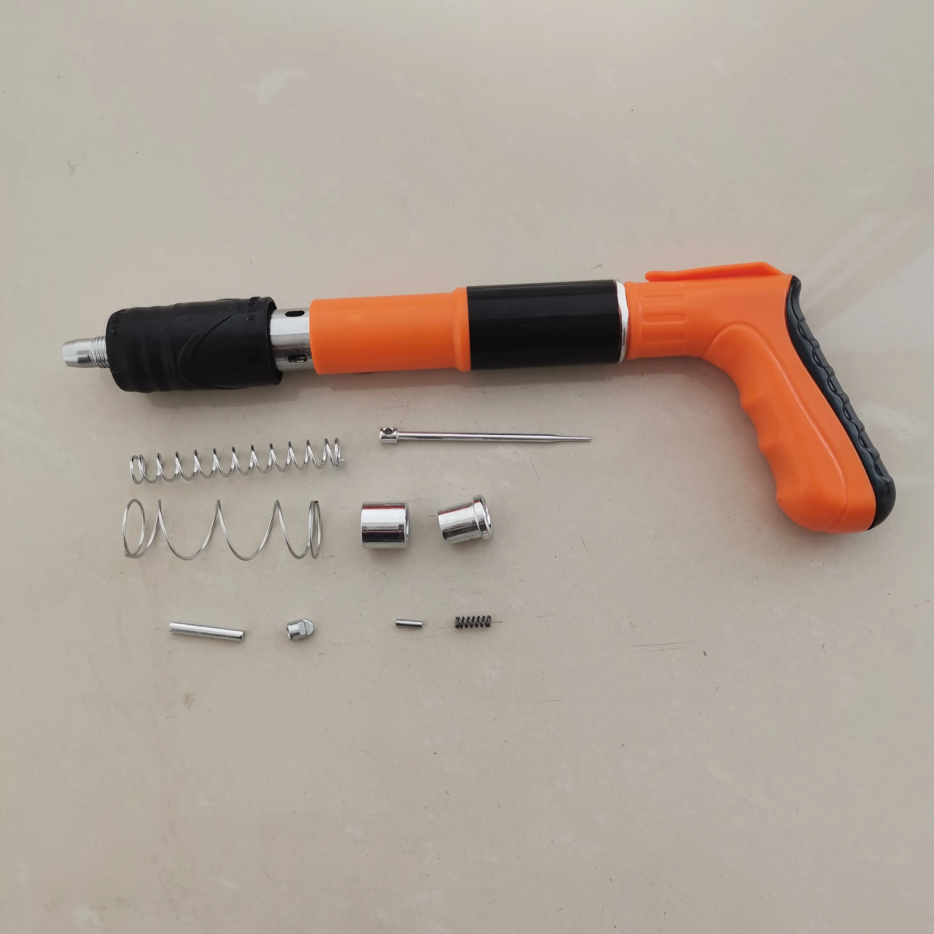 Mini Steel Nail Rivet Gun Tool Set Manual Metalworking for Cordless Ceiling Concrete Wall Anchor Wire Slotting Device Nail Gun