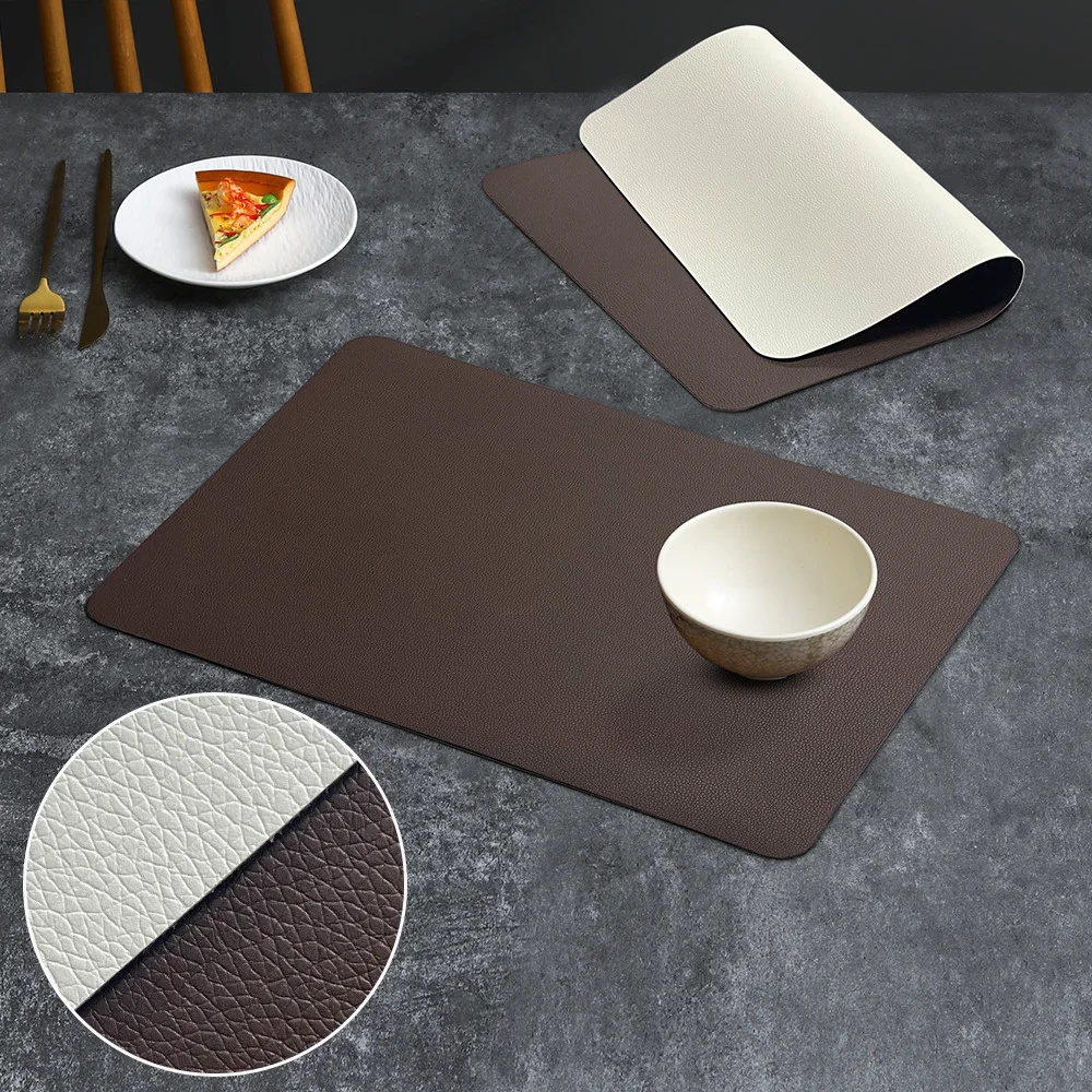 New Arrival High Quality Decorative PVC Placemat Heat Resistant Leather Product