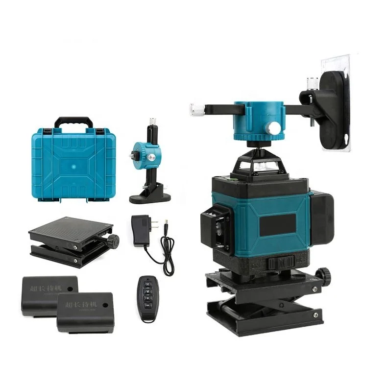 360 rotary self leveling Green beam 4d 16 lines laser level