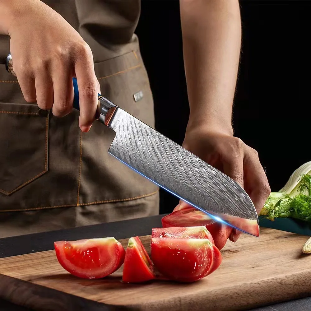 Factory Carbon Steel 67 Layer Damascus Chef Boning Cleaver Kitchen Knives VG10 Japanese Damascus Knife Set