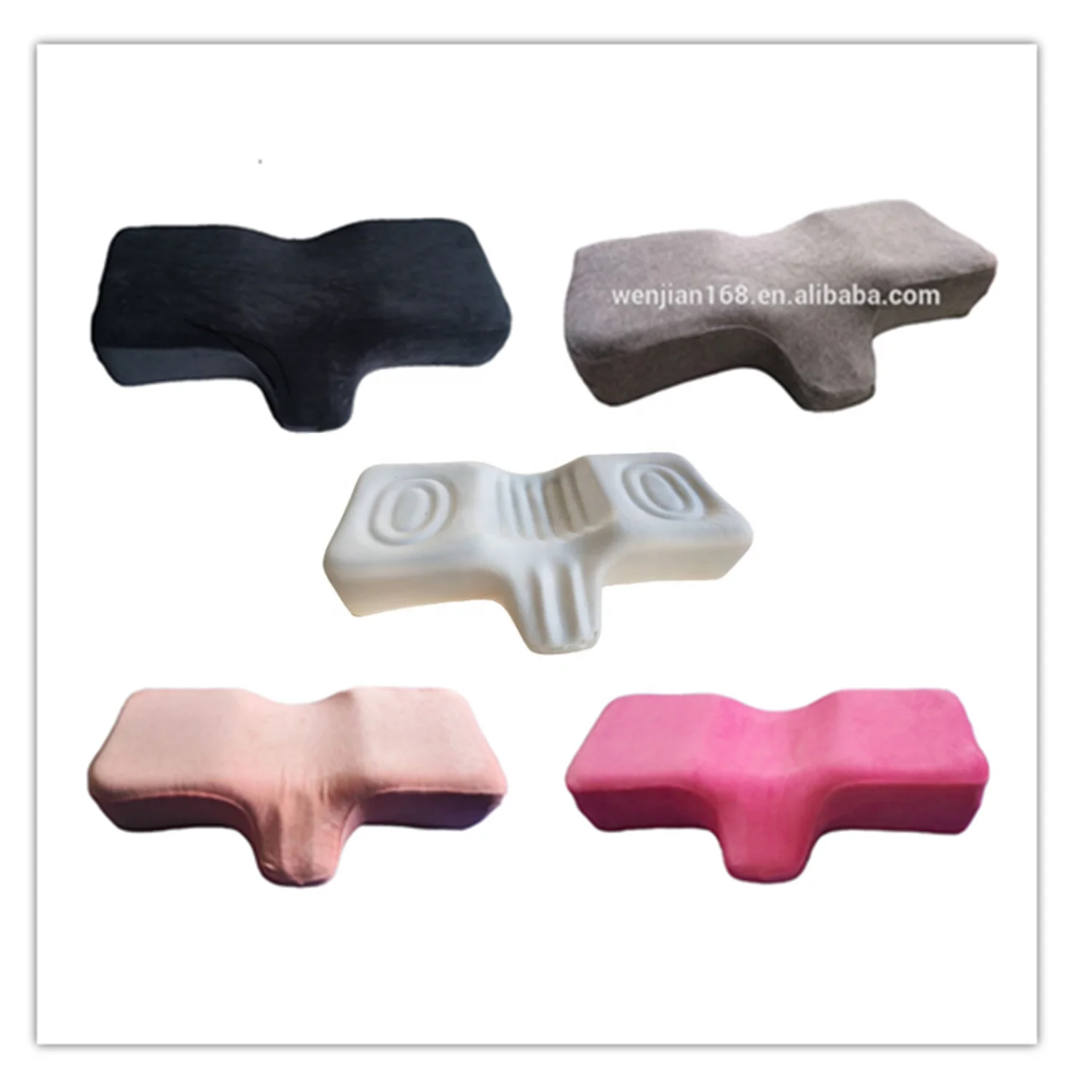 Eyelash Extension Memory Foam Pillow for Beauty Salon Neck Cervical Supporting Pillow With Removable Soft Cover