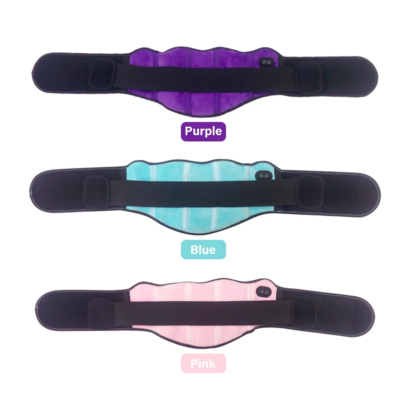 Portable Belly Heating Pad Electric Waist Belt Device, Fast Heating Pad with 5 Heat Levels and 5 Massage Modes