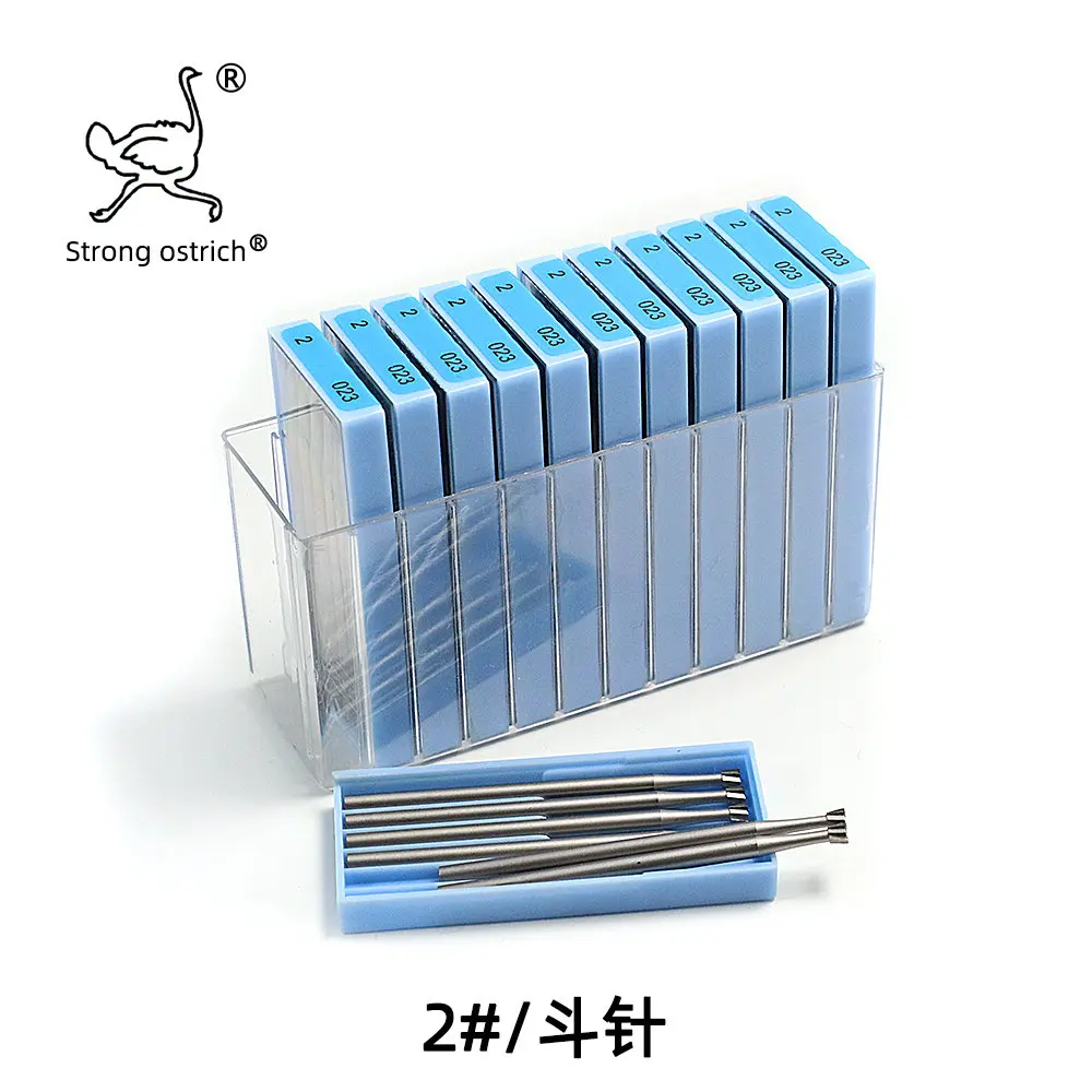 STRONG OSTRICH Inverted Cone Bur Drill Bits Set Hardened Jewelry Tool Equipment Burs Engraving Drill For Bits Hole Drilling Tool