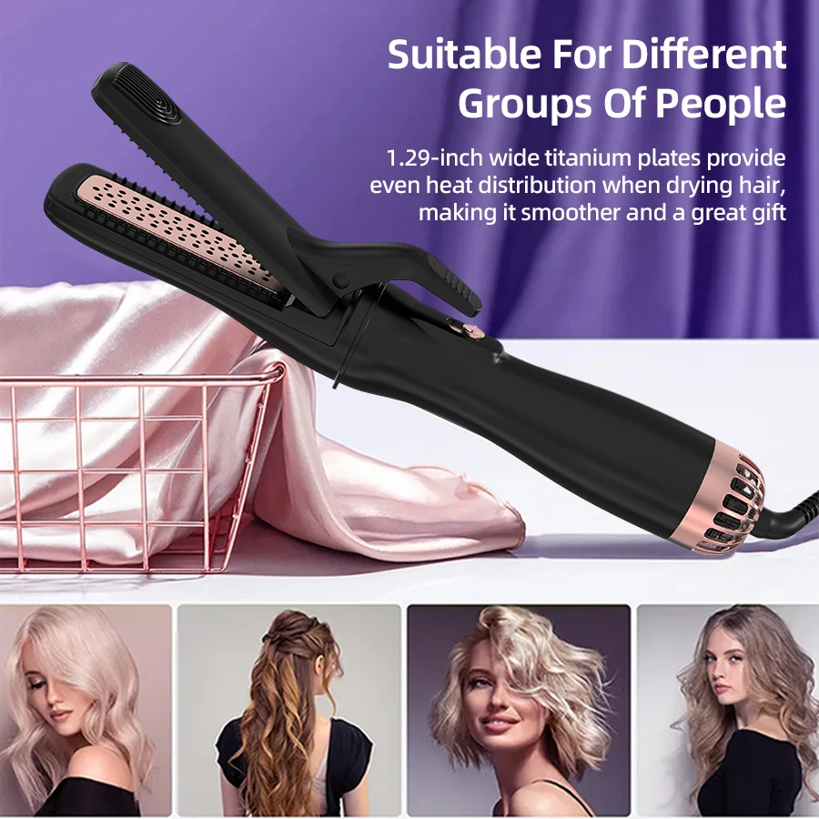 Five Plus 220V Negative Ion Hair Air Strait Straightening Super High Speed Professional Salon Hair Dryer Blow Straightener Brush