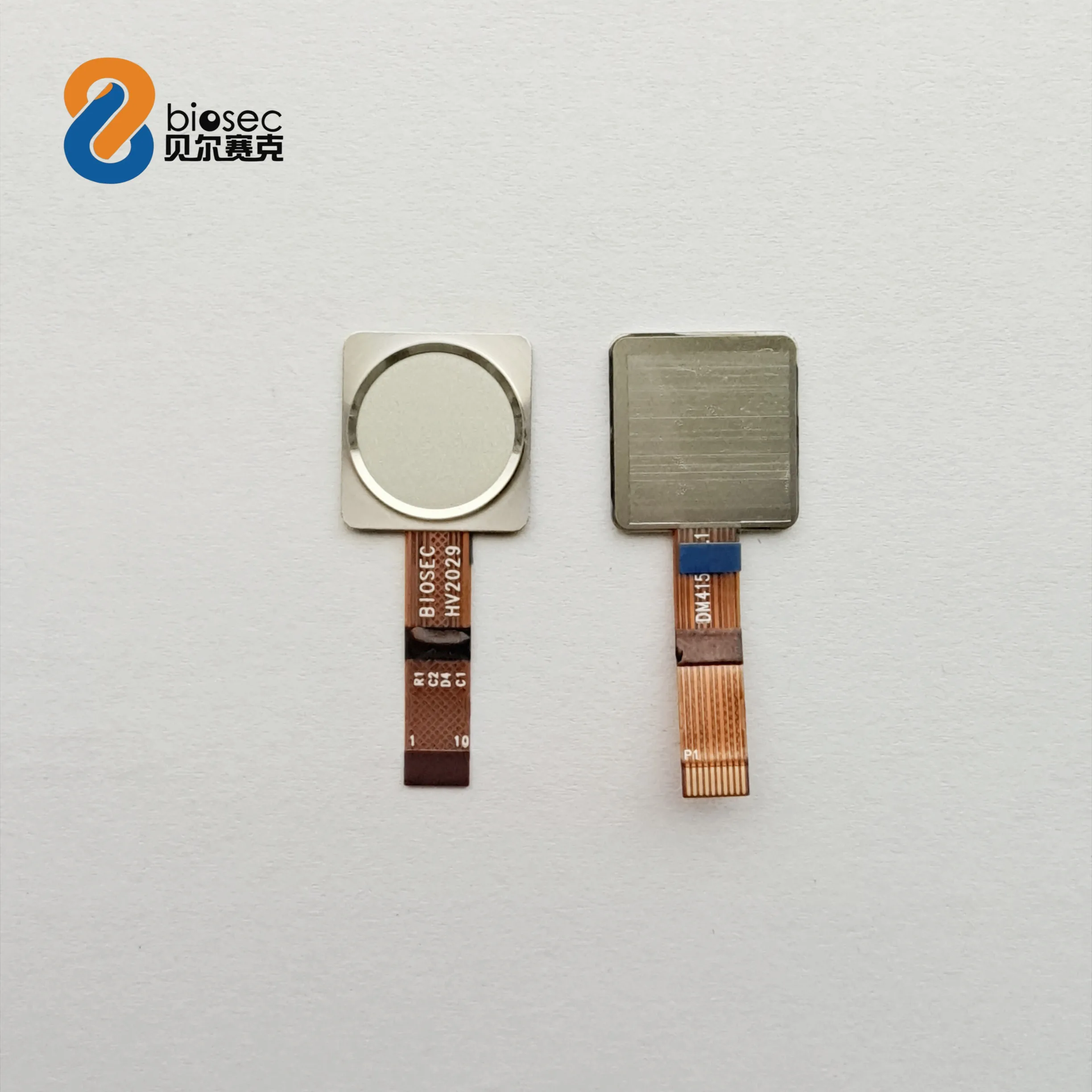 Silver round with flexible cable fingerprint access control module fingerprint sensor