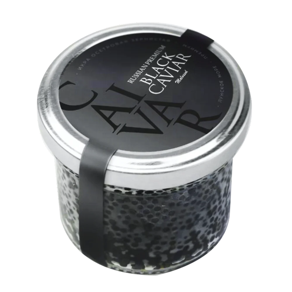 
Lunskoe sea TM 100 g Premium black sturgeon caviar 