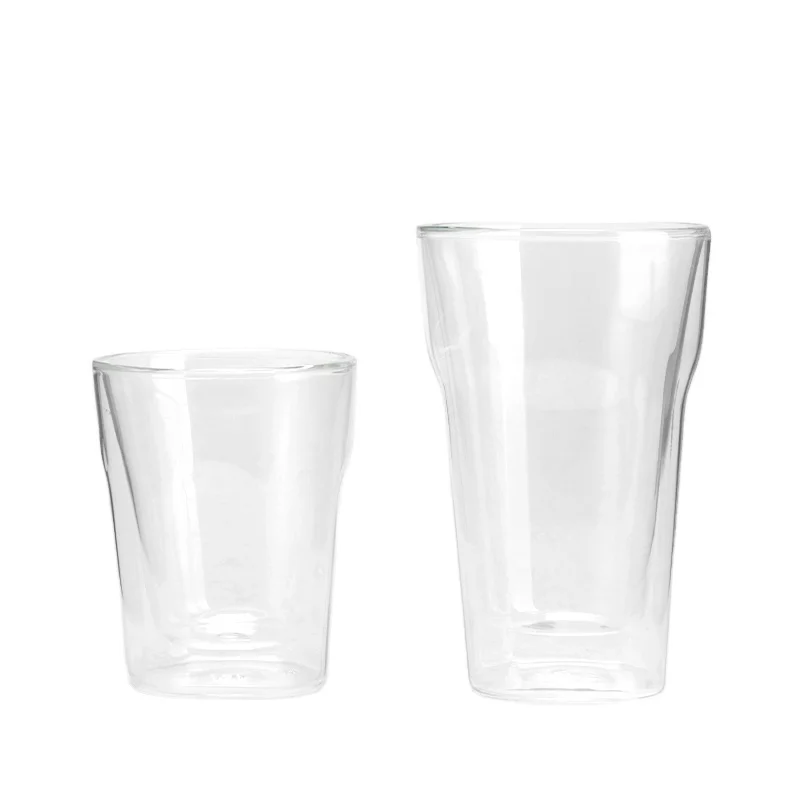 Home thickened creative personality double glass craft beer juice glass