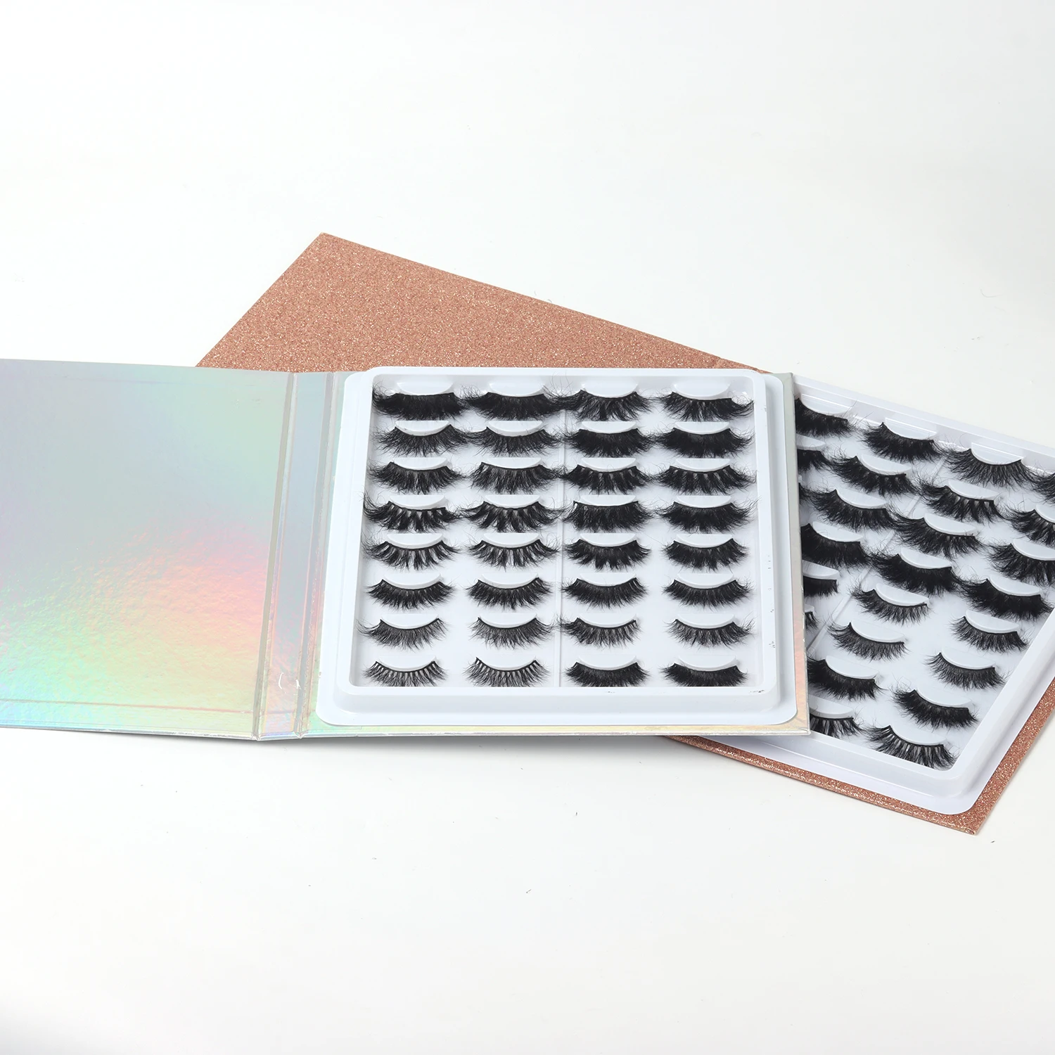 Free Eyelash Packaging Samples 18 mm 3d Mink Fluffy Lashes with Box Wholesale Vendor