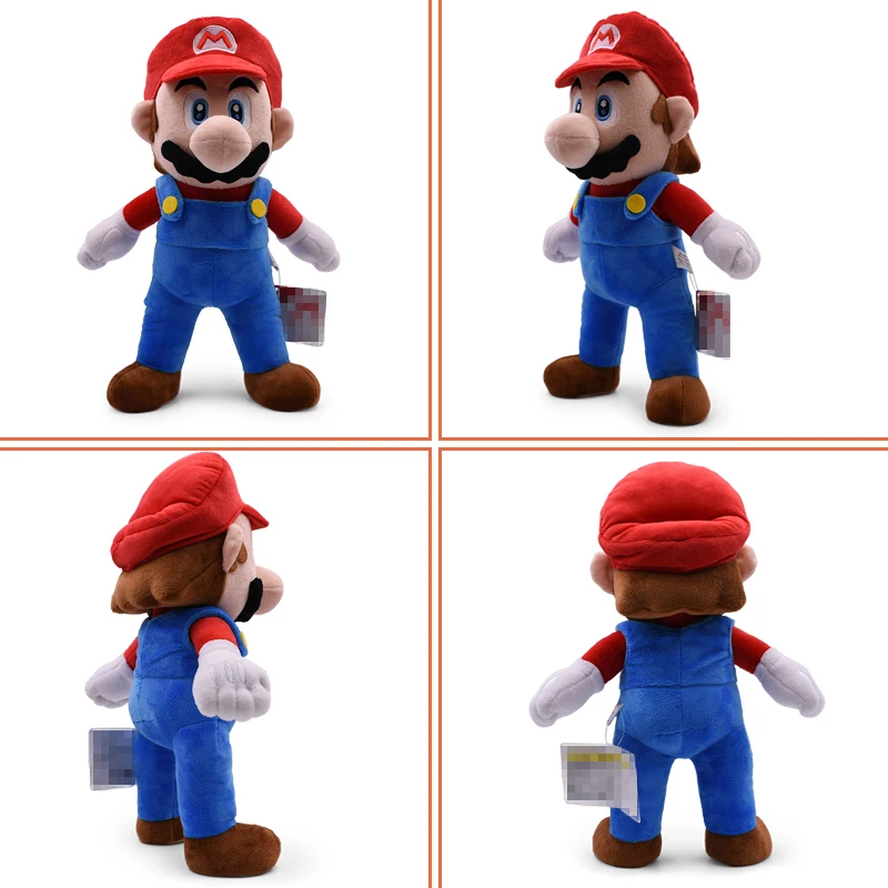 free shipping Bowser Koopa Game Allstar Collection Soft Doll for kids toy  Anime Luigi Plush Standing Stuffed Toy  HH