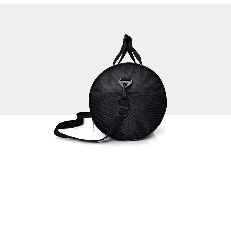 Zip Large Round Barrel Travel Polyester Custom Cheap Duffle Sports Bag For Women Girls